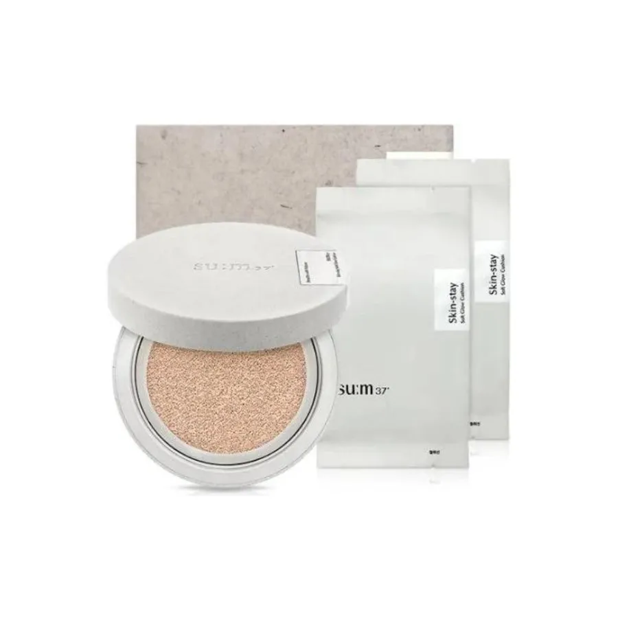 SU:M37 Skin-Stay Soft Glow Cushion SPF 50 /PA   , 13g (with 2 refills)