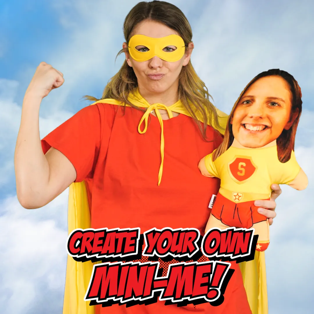 Superhero Red Female Face Pillow