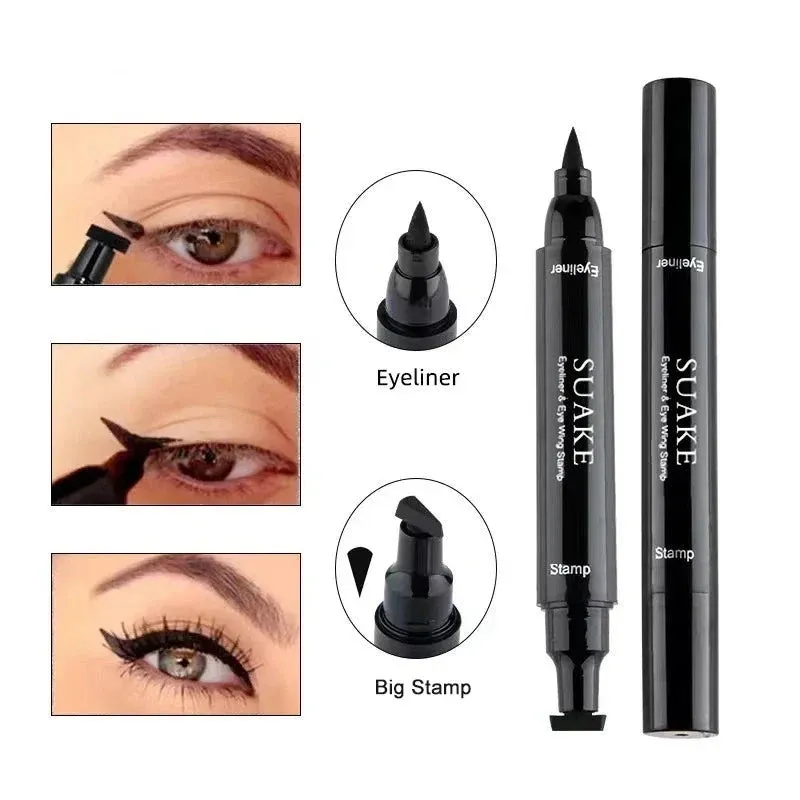 TEEK - 2 In1 Winged Stamp Liquid Waterproof Eyeliner Pen