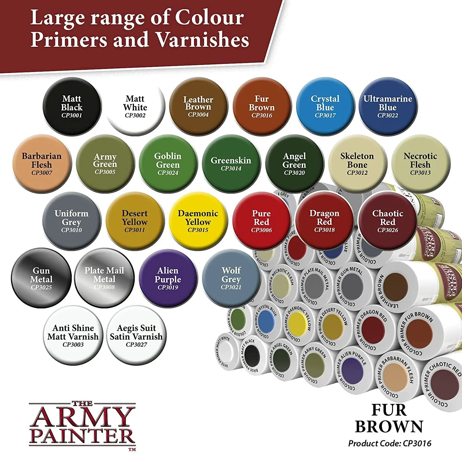 The Army Painter - Colour Primer Spray Paint 400ml - All Reds