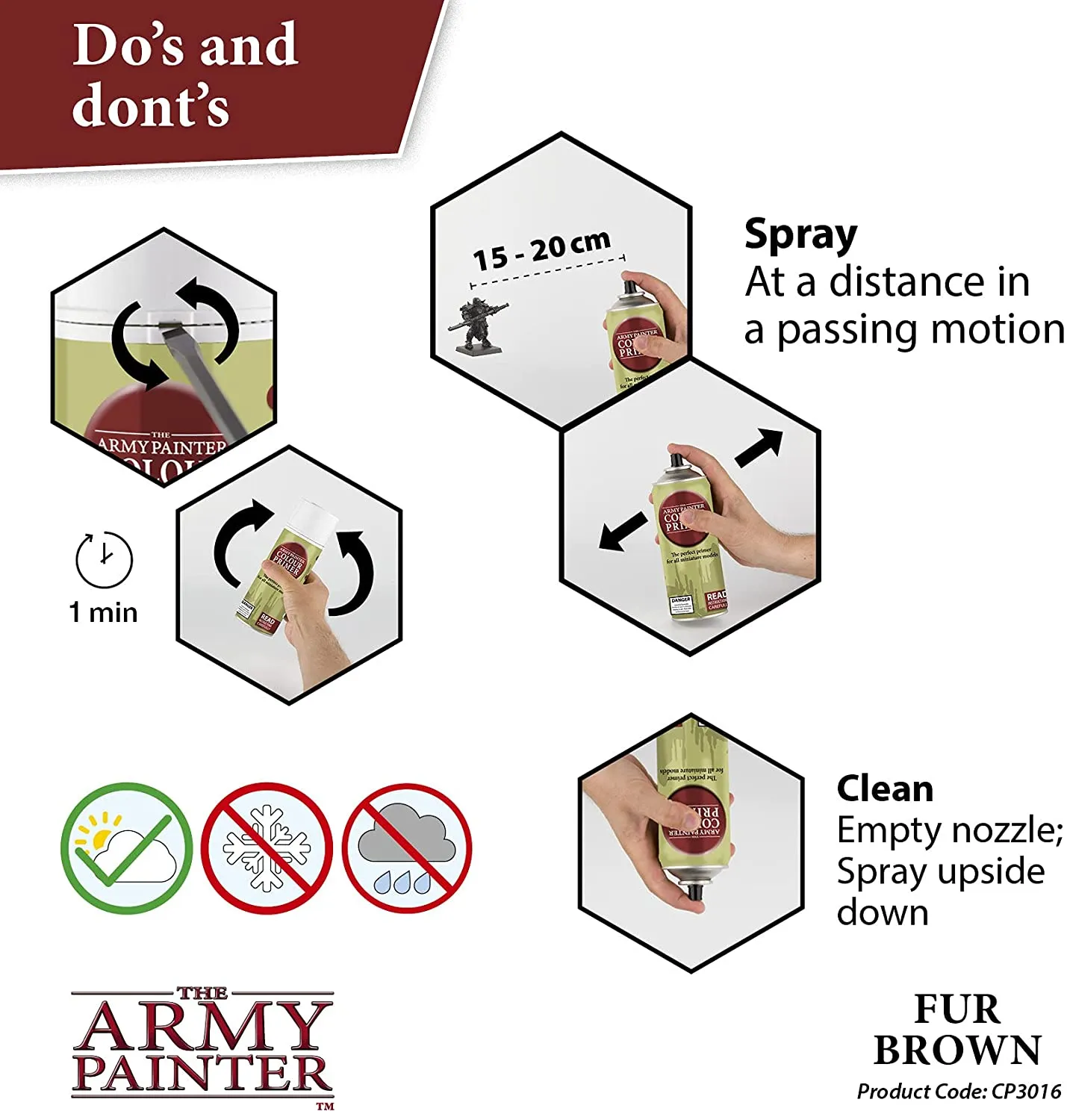 The Army Painter - Colour Primer Spray Paint 400ml - Fleshes & Browns