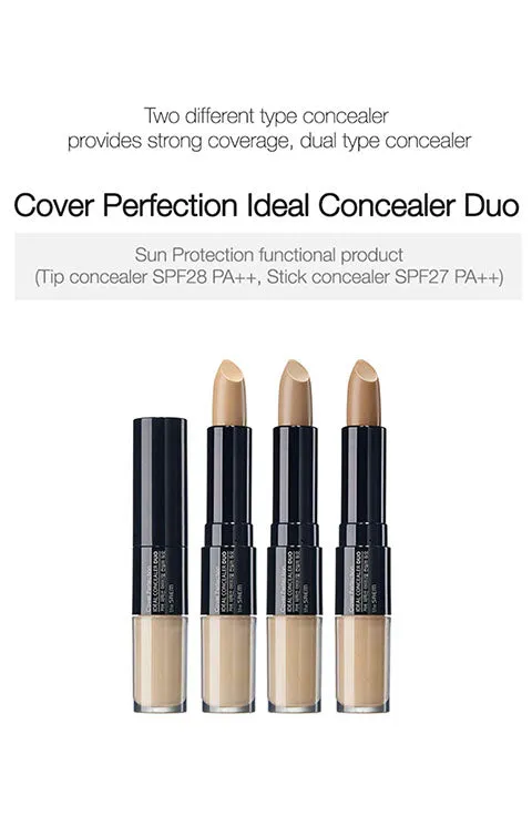 [the SAEM] Cover Perfection Ideal Concealer Duo (4.2g/0.15fl.oz   4.5g/0.16fl.oz)- 3Color