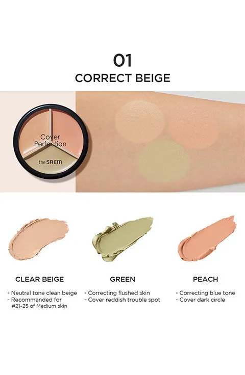 [the SAEM] Cover Perfection Triple Pot Concealer(4.5g/0.16fl.oz)