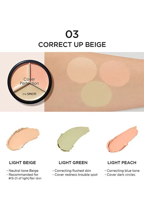[the SAEM] Cover Perfection Triple Pot Concealer(4.5g/0.16fl.oz)