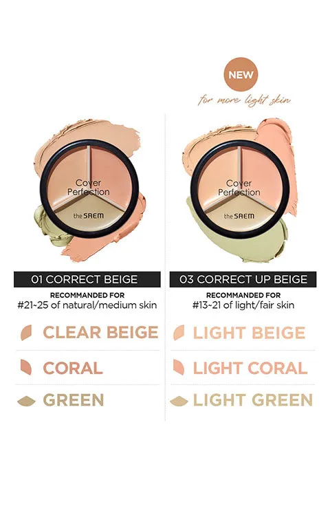 [the SAEM] Cover Perfection Triple Pot Concealer(4.5g/0.16fl.oz)