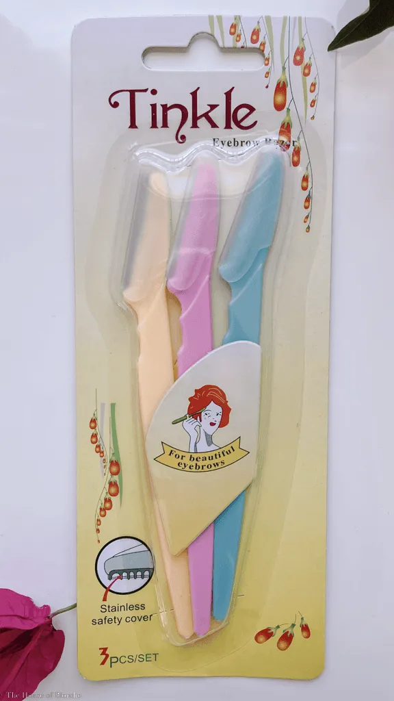 Tinkle Eyebrow Razor, Hair Trimmer Dermaplaning Shave Tool (3pcs/Set)