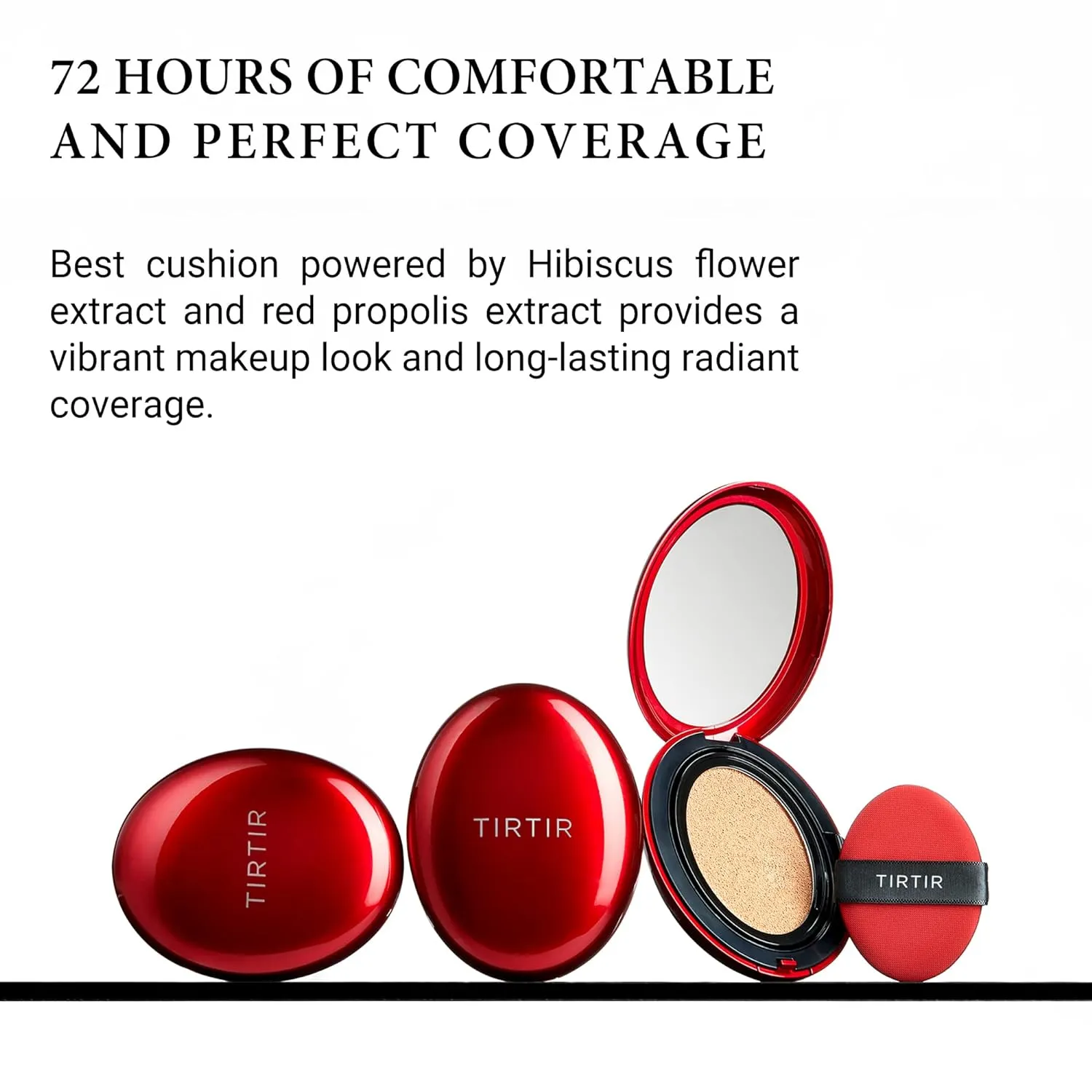TIRTIR [*MINI SIZE   ORIGINAL SIZE*] Mask Fit Red Cushion Foundation 4.5g / 0.15 fl.oz   18g / 0.63oz.