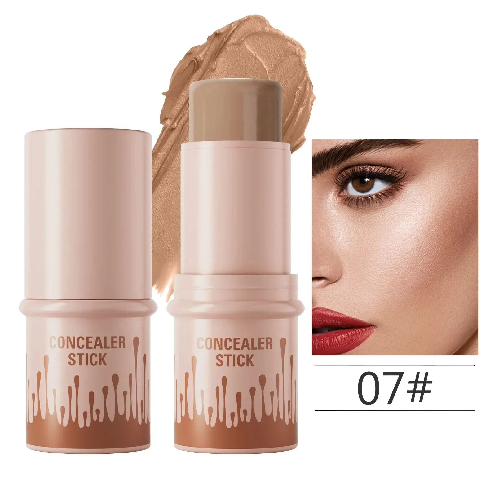 Toleet Christmas Thanksgiving gifts Winter Makeup Ideas Makeup Face Contouring Bronzer Stick Highlighter 2 in 1 Matte Glitter Brightening Silkworm Blusher Rouge Cream Concealer Pen