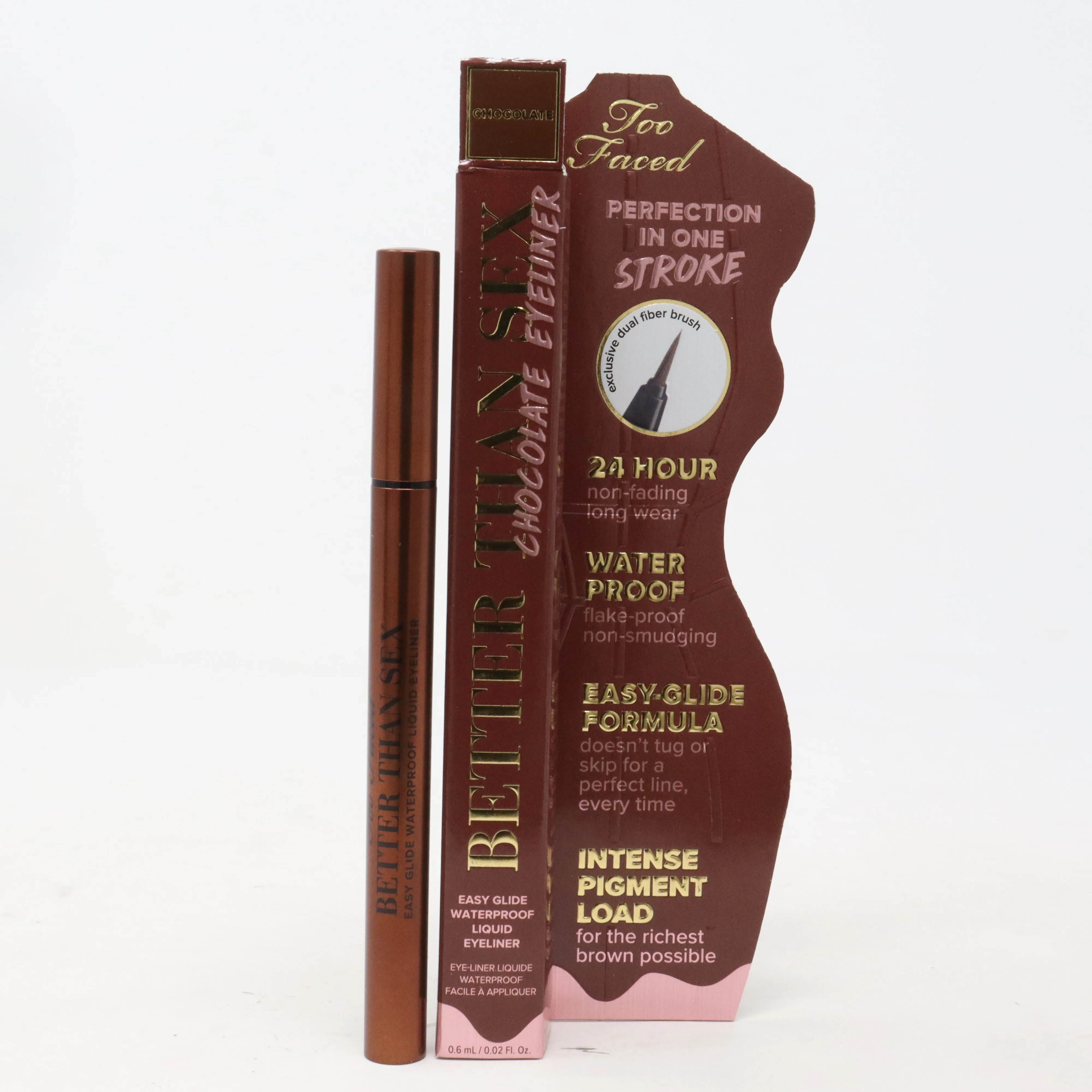 Too Faced Better Than Sex Easy Glide Waterproof Liquid Eyeliner 0.02oz  New