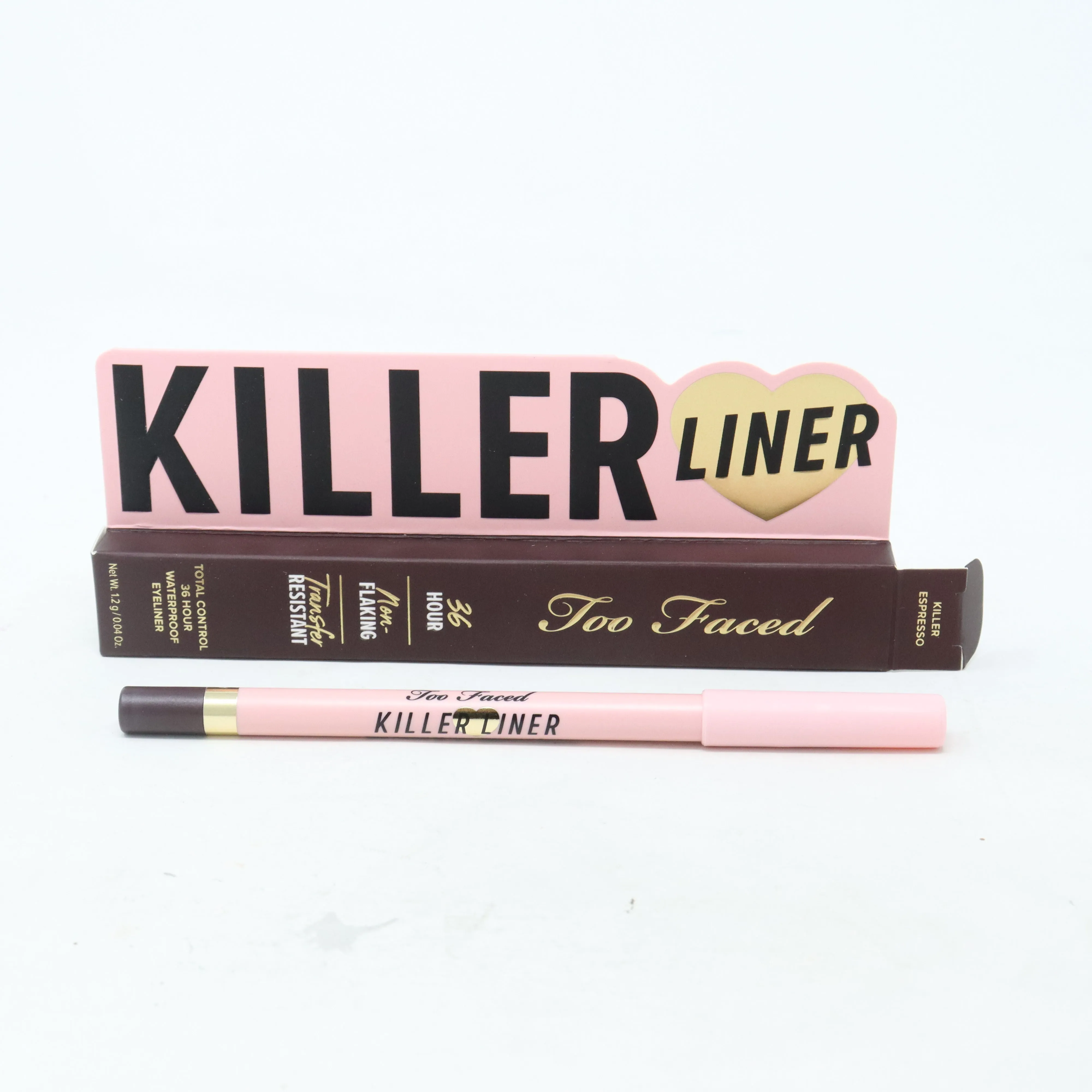 Too Faced Killer Liner Total Control 36 Hour Waterproof Eyeliner 0.04oz  New