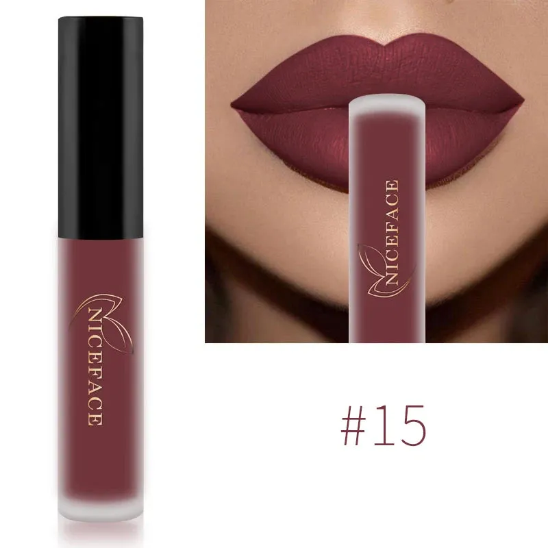 Trendy Waterproof Matte Velvet  Lipgloss