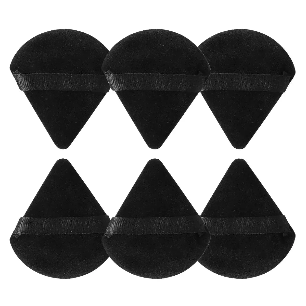 Triangle powder puff, soft sponge, velvet foundation make-up puff, facial makeup, eye contour, cosmetic shadow, washable, 1 piec