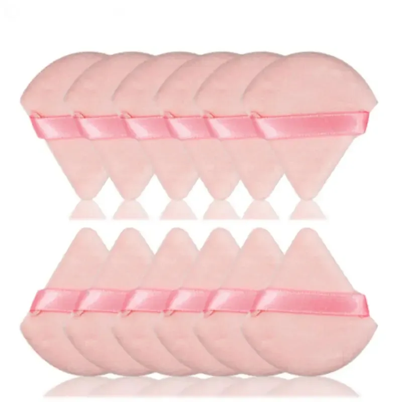 Triangle powder puff, soft sponge, velvet foundation make-up puff, facial makeup, eye contour, cosmetic shadow, washable, 1 piec
