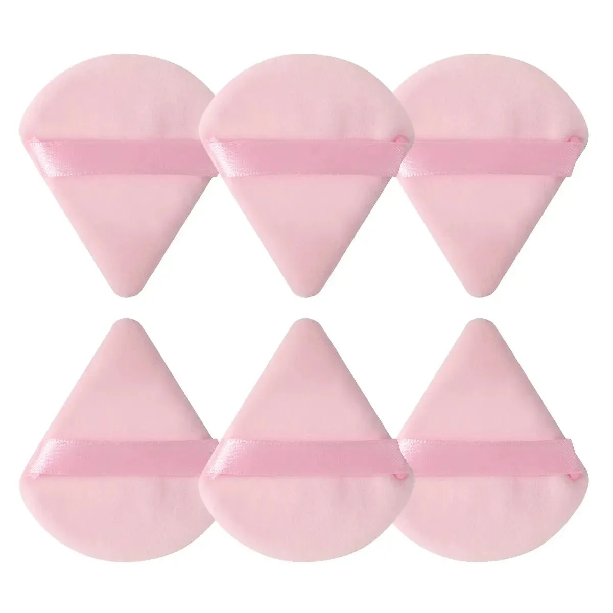 Triangle powder puff, soft sponge, velvet foundation make-up puff, facial makeup, eye contour, cosmetic shadow, washable, 1 piec