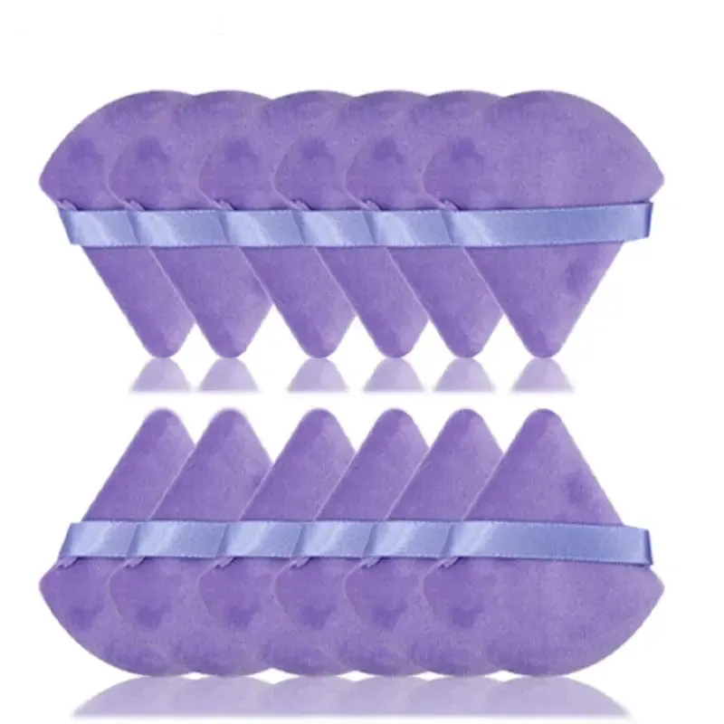 Triangle powder puff, soft sponge, velvet foundation make-up puff, facial makeup, eye contour, cosmetic shadow, washable, 1 piec