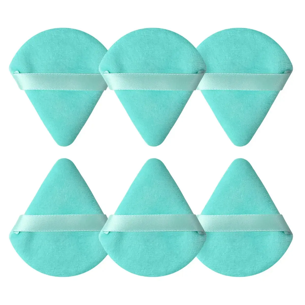 Triangle powder puff, soft sponge, velvet foundation make-up puff, facial makeup, eye contour, cosmetic shadow, washable, 1 piec