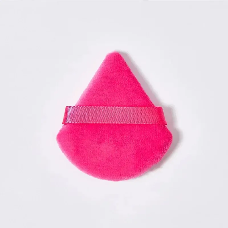 Triangle powder puff, soft sponge, velvet foundation make-up puff, facial makeup, eye contour, cosmetic shadow, washable, 1 piec