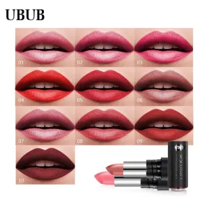 UBUB Waterproof Velvet Lipstick - Matte, Long-Lasting, Moisturizing, Beauty Makeup