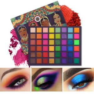 UCANBE 48 Exotic Colors Eyeshadow Palette