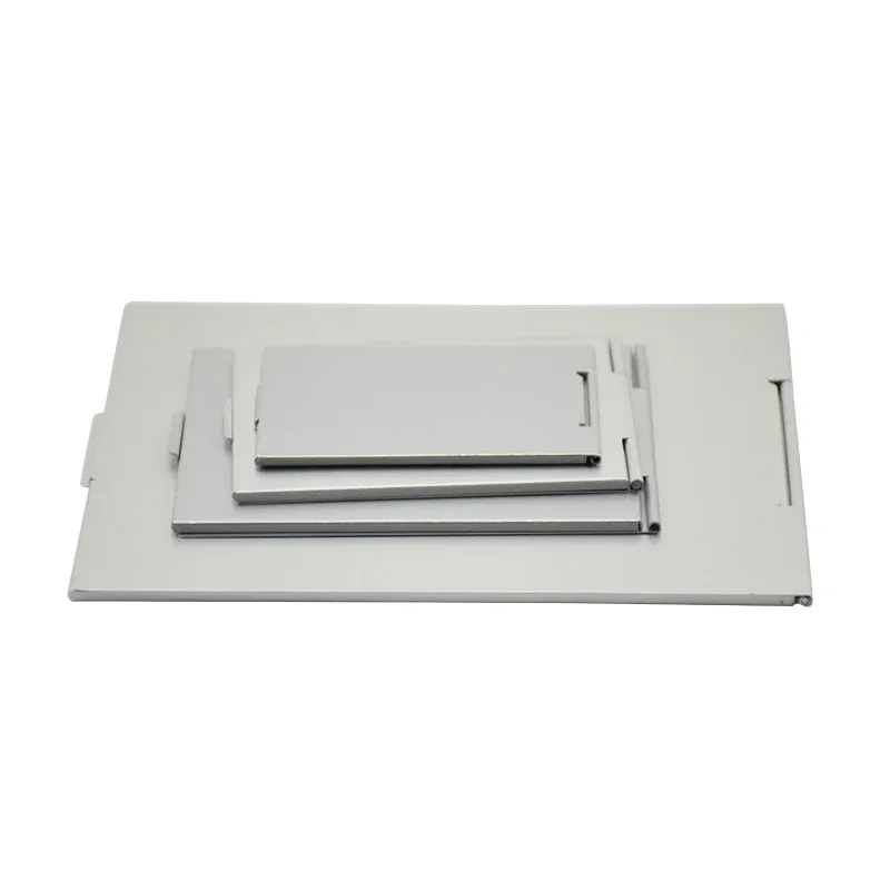 Ultra-thin Cosmetic Mirror 5 Sizes Make Up Pocket Silver Rectangle Foldable Compact Makeup Mirrors
