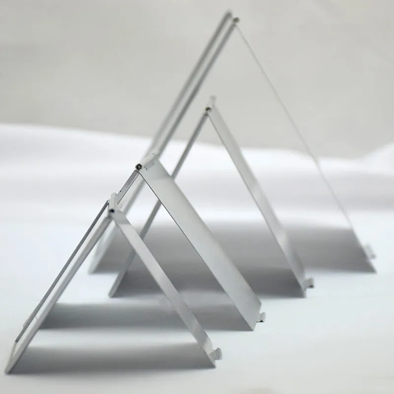 Ultra-thin Cosmetic Mirror 5 Sizes Make Up Pocket Silver Rectangle Foldable Compact Makeup Mirrors