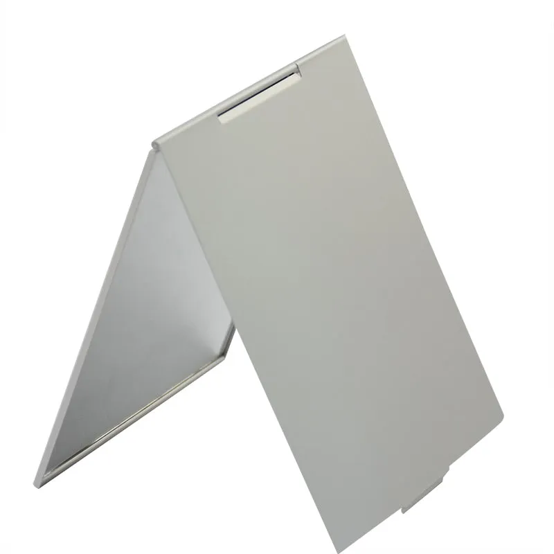 Ultra-thin Cosmetic Mirror 5 Sizes Make Up Pocket Silver Rectangle Foldable Compact Makeup Mirrors