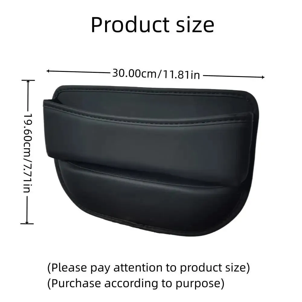 Universal Car Seat Gap Organizer – PU Auto Console Side Pocket Storage Box – Keep Your Ride Clutter-Free!