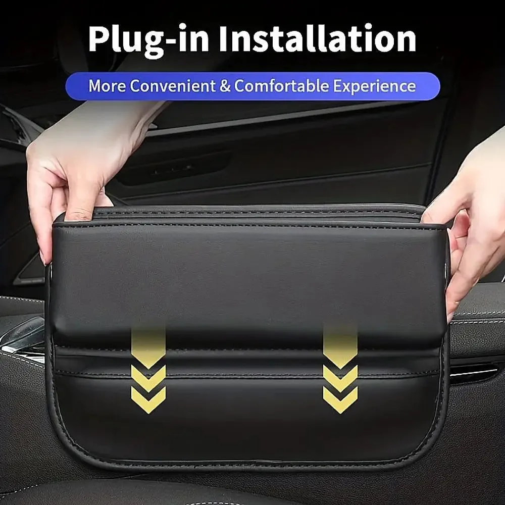 Universal Car Seat Gap Organizer – PU Auto Console Side Pocket Storage Box – Keep Your Ride Clutter-Free!