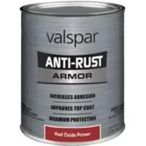 Valspar 044.0021851.005 Anti-rust Armor Metal Primer Enamel, Red Oxide, 1 Quart
