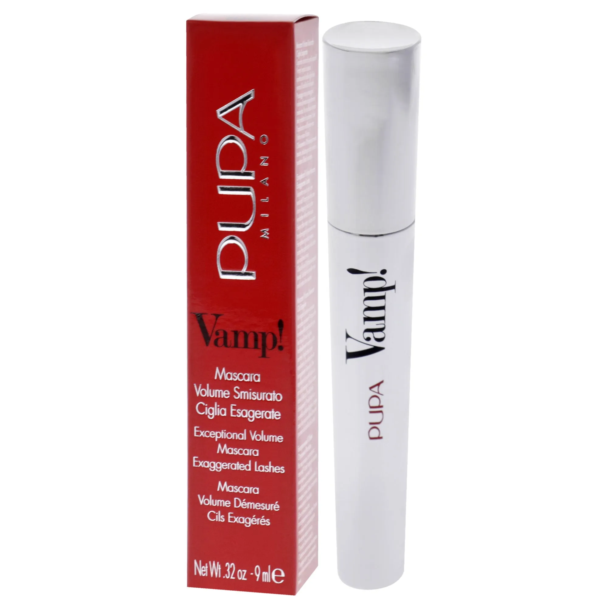 Vamp! Mascara - 100 Extra Black by Pupa Milano for Women - 0.32 oz Mascara