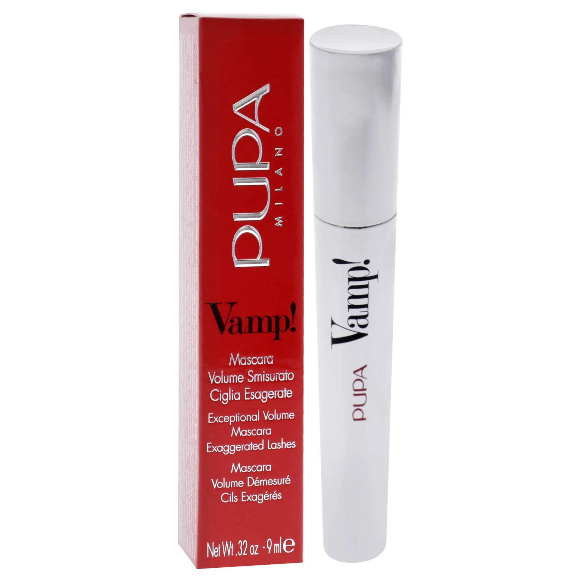 Vamp! Mascara - 100 Extra Black by Pupa Milano for Women - 0.32 oz Mascara