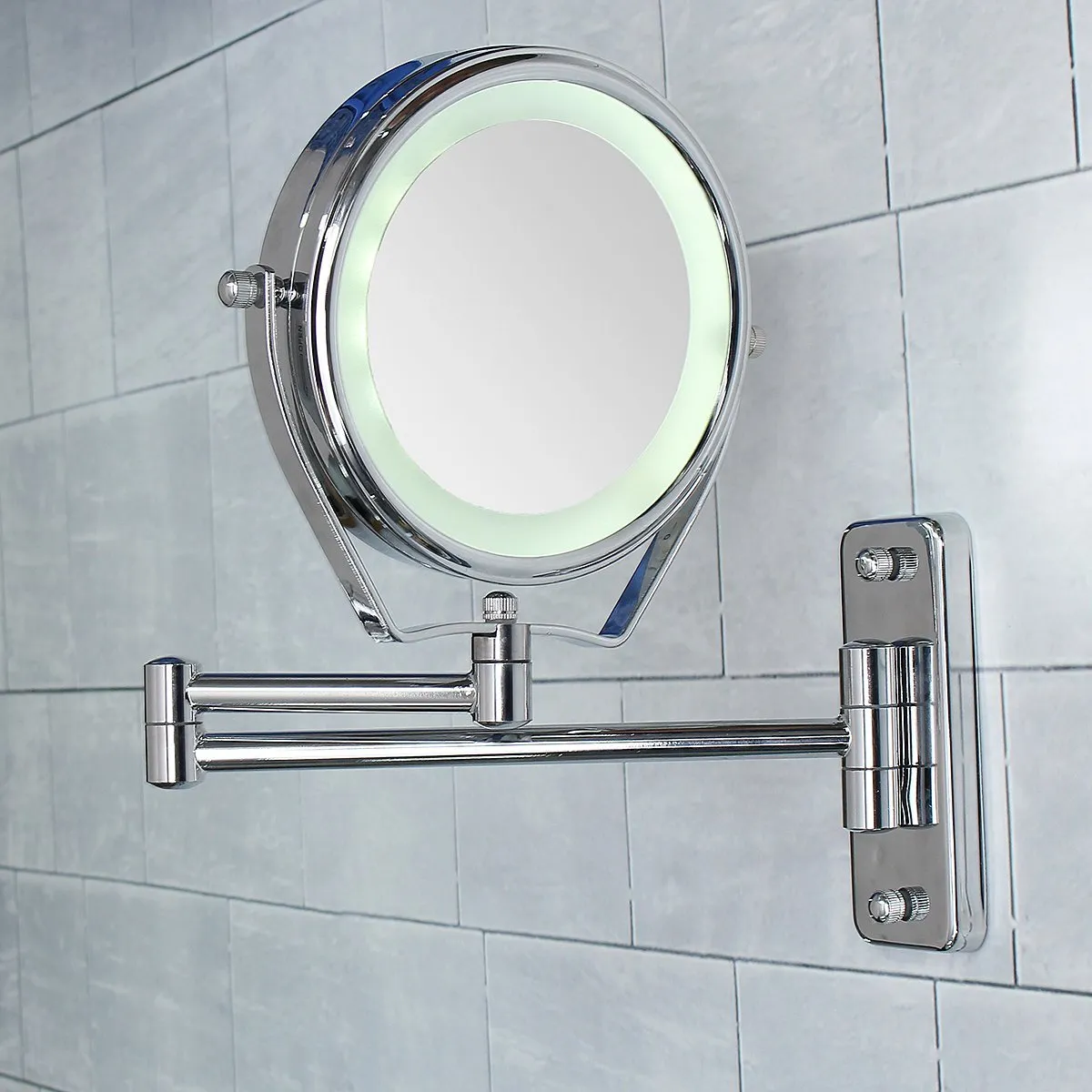 Vanity Magnifying Bathroom Makeup Mirror with LED Light