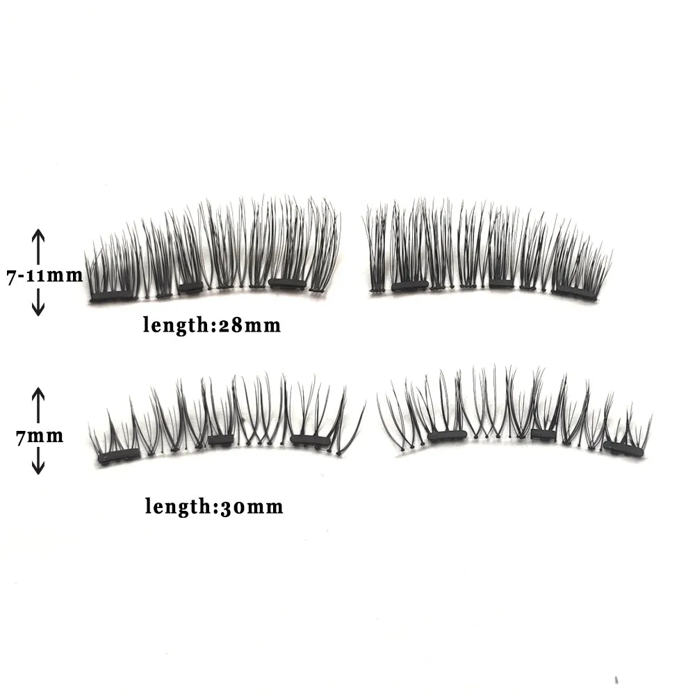 VenusFox False Magnetic Eyelashes on Magnets Magnetic Lashes Eyelash Extension Natural Magnetic Eyelashes Tweezers Magnetic Lash Kit
