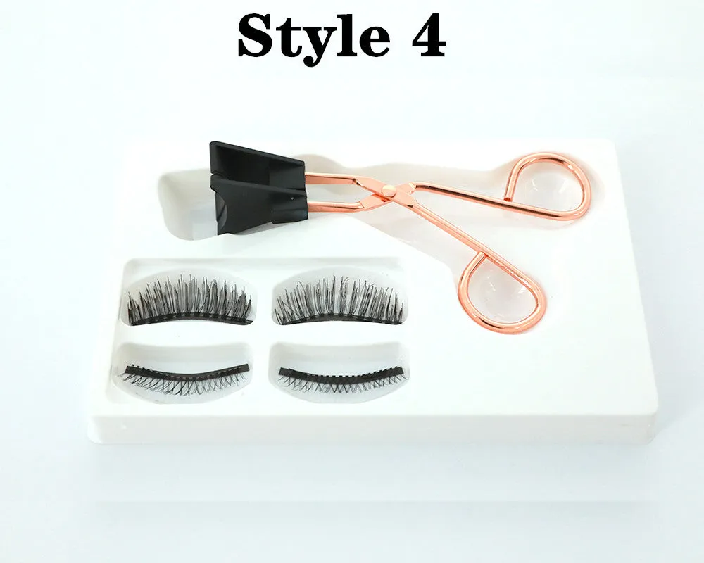 VenusFox False Magnetic Eyelashes on Magnets Magnetic Lashes Eyelash Extension Natural Magnetic Eyelashes Tweezers Magnetic Lash Kit