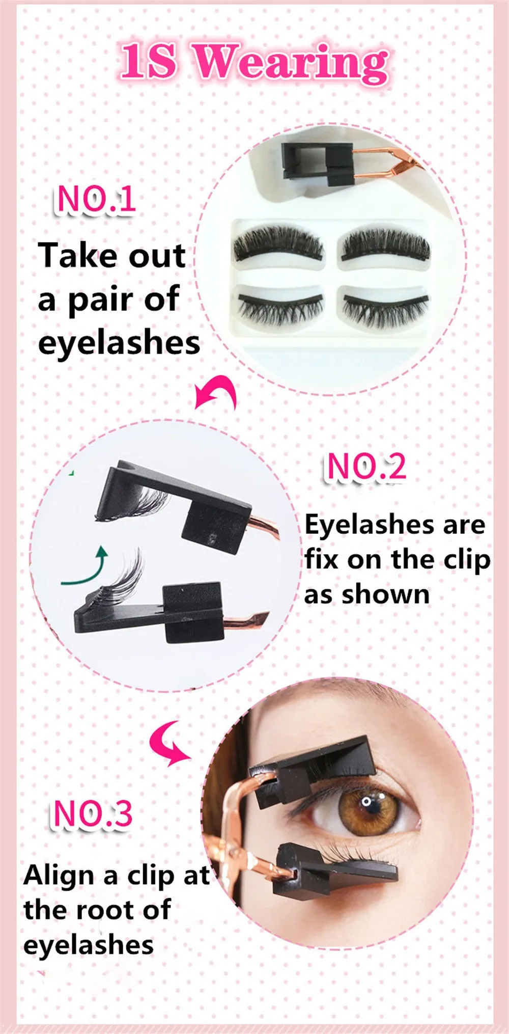 VenusFox False Magnetic Eyelashes on Magnets Magnetic Lashes Eyelash Extension Natural Magnetic Eyelashes Tweezers Magnetic Lash Kit