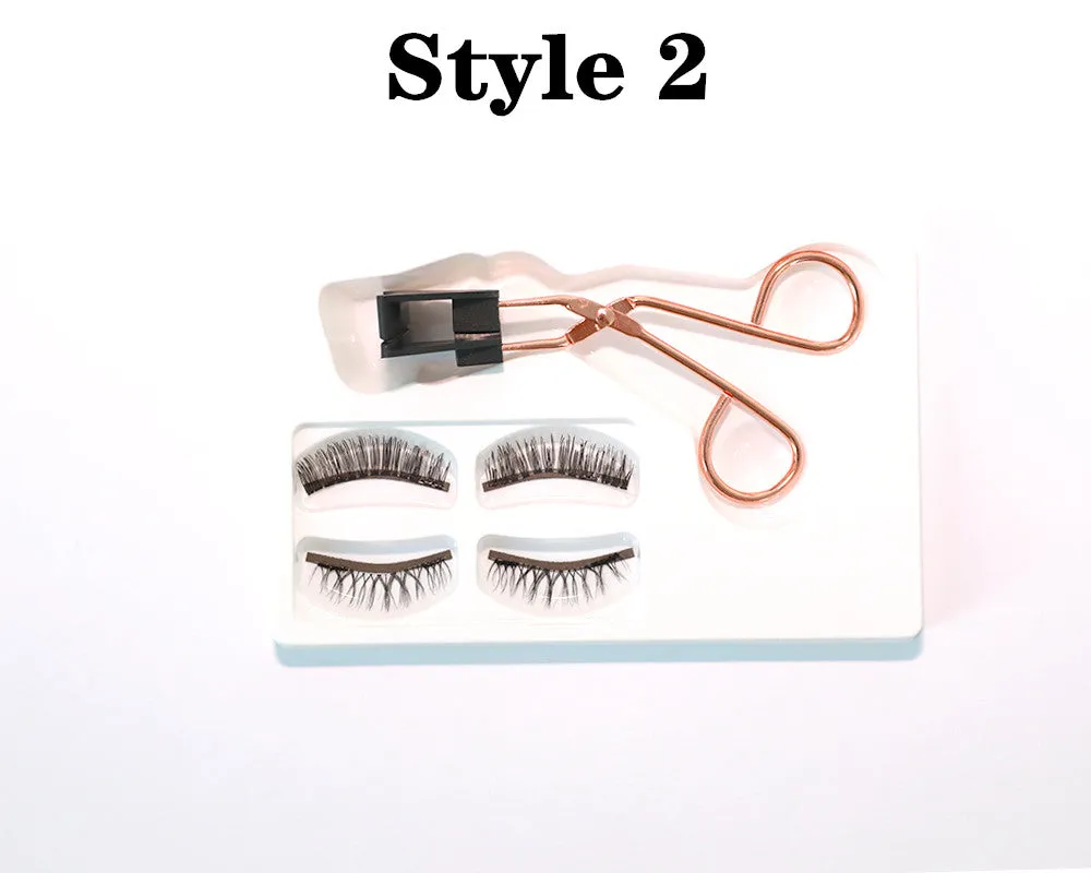 VenusFox False Magnetic Eyelashes on Magnets Magnetic Lashes Eyelash Extension Natural Magnetic Eyelashes Tweezers Magnetic Lash Kit