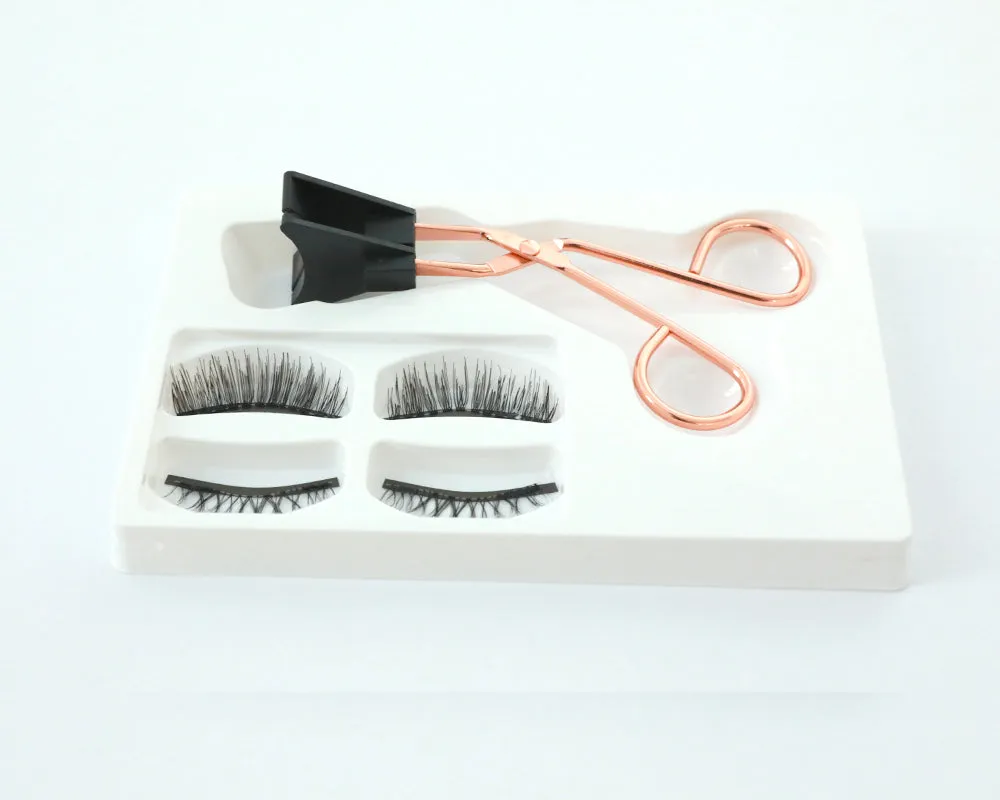 VenusFox False Magnetic Eyelashes on Magnets Magnetic Lashes Eyelash Extension Natural Magnetic Eyelashes Tweezers Magnetic Lash Kit