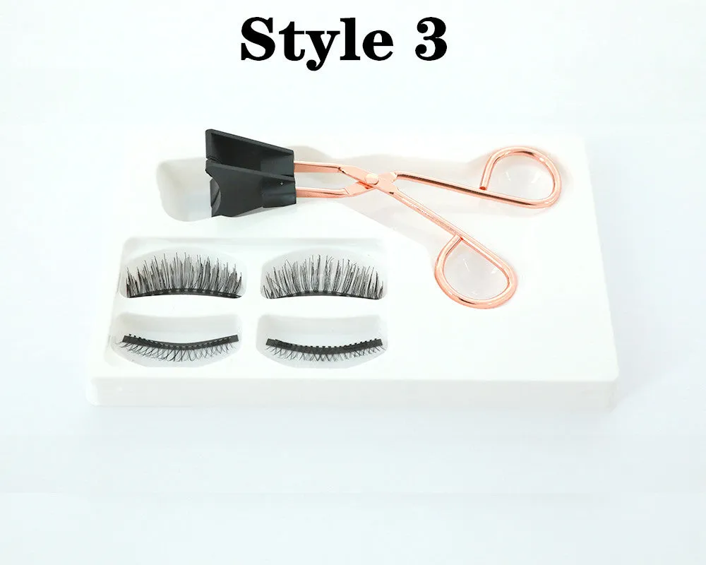 VenusFox False Magnetic Eyelashes on Magnets Magnetic Lashes Eyelash Extension Natural Magnetic Eyelashes Tweezers Magnetic Lash Kit