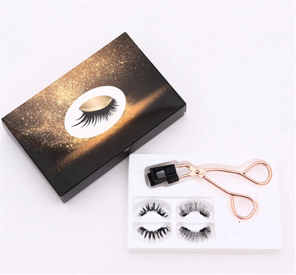 VenusFox False Magnetic Eyelashes on Magnets Magnetic Lashes Eyelash Extension Natural Magnetic Eyelashes Tweezers Magnetic Lash Kit