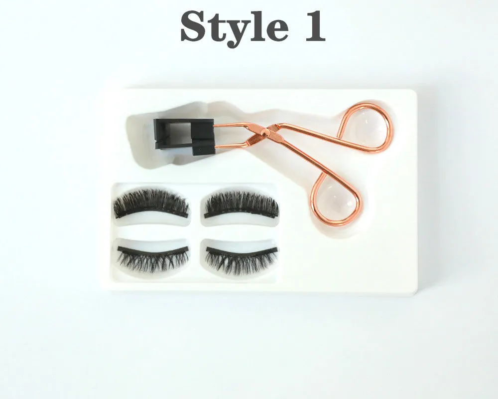 VenusFox False Magnetic Eyelashes on Magnets Magnetic Lashes Eyelash Extension Natural Magnetic Eyelashes Tweezers Magnetic Lash Kit