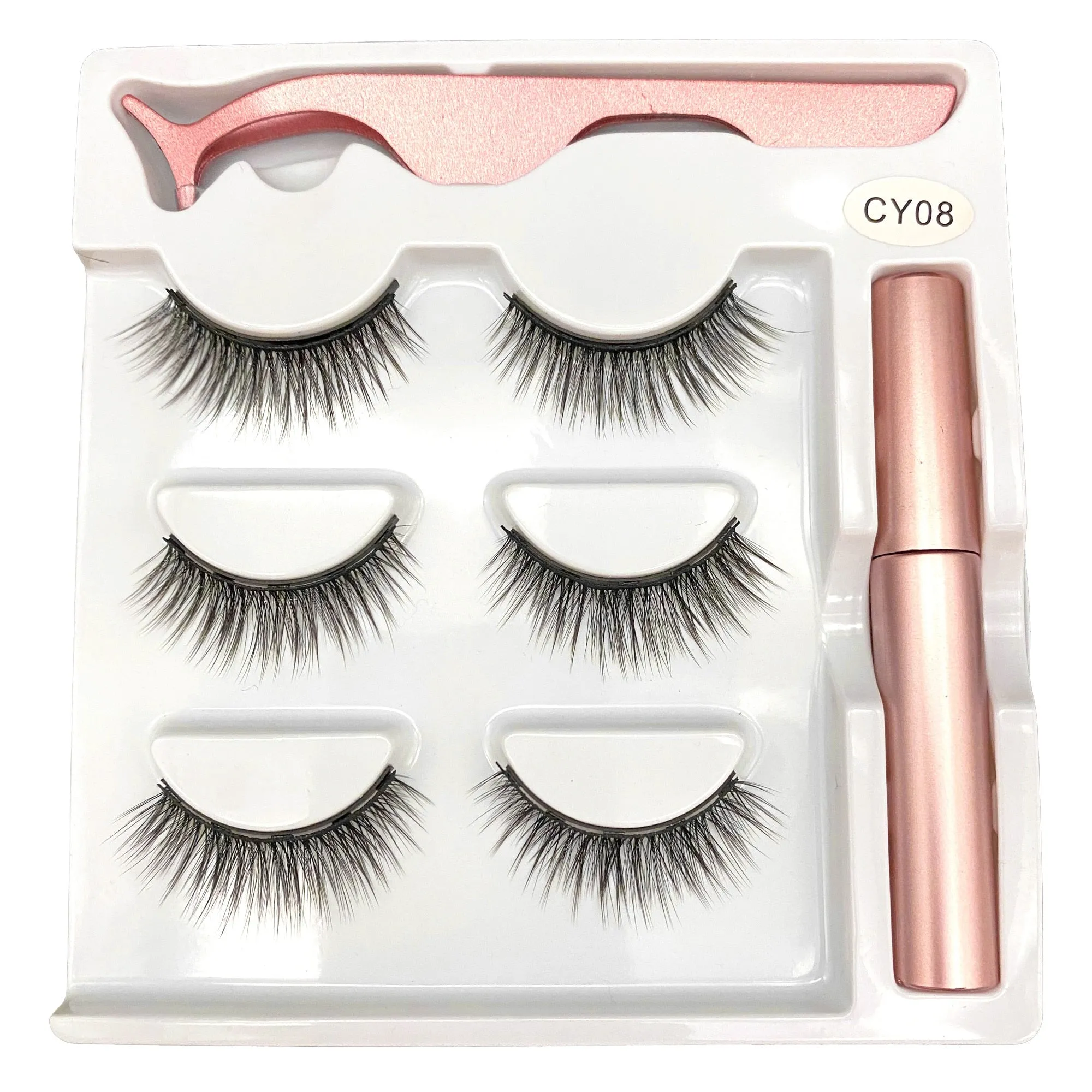 VenusFox Magnetic Eyelashes Lash Extensions Waterproof Magnet Eyeliner Long Lasting Natural Magnetic Lashes False Make Up Set