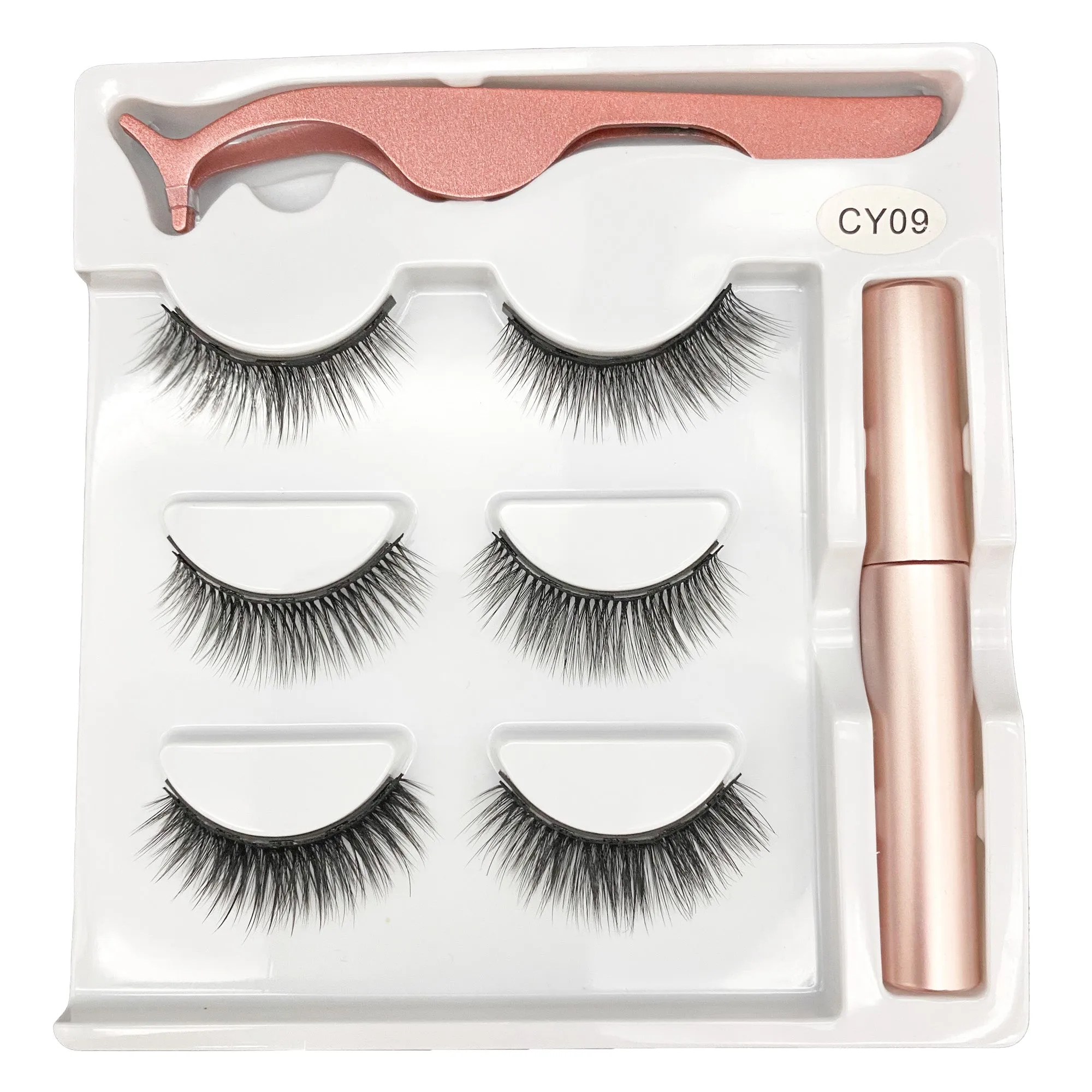 VenusFox Magnetic Eyelashes Lash Extensions Waterproof Magnet Eyeliner Long Lasting Natural Magnetic Lashes False Make Up Set