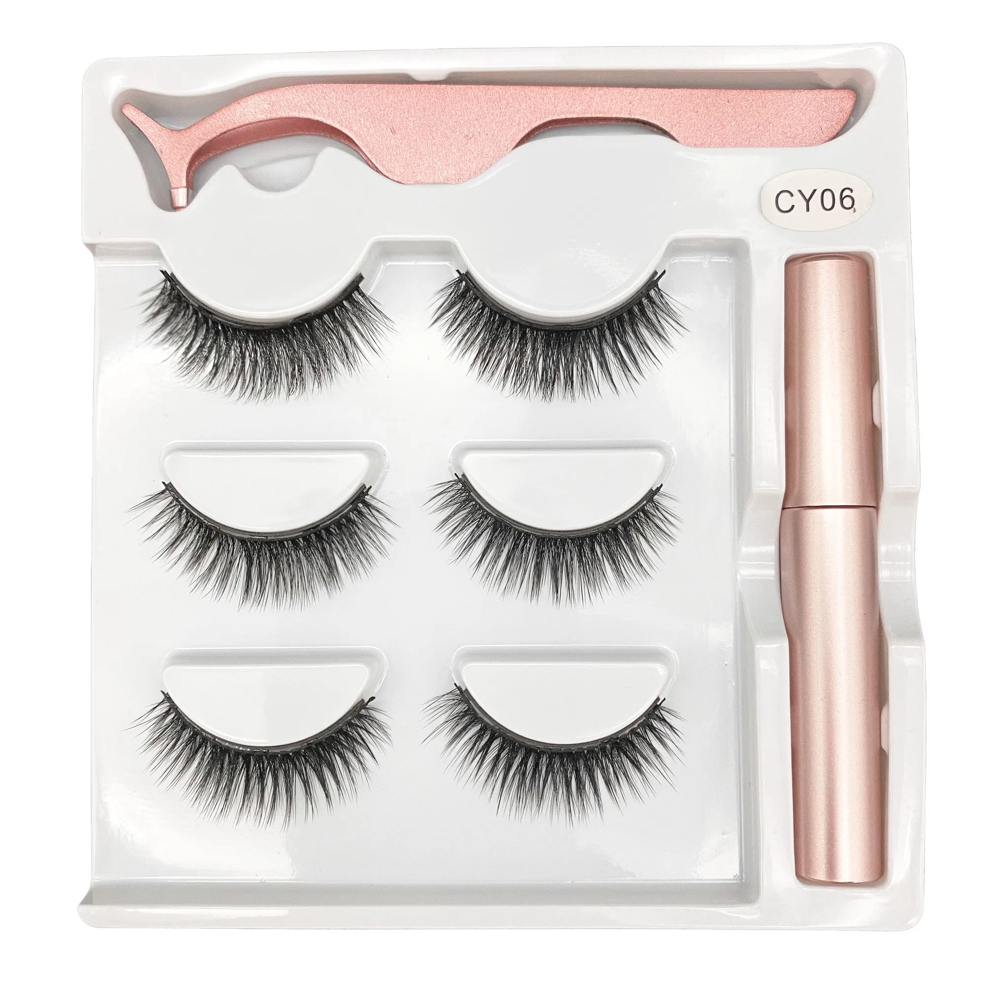 VenusFox Magnetic Eyelashes Lash Extensions Waterproof Magnet Eyeliner Long Lasting Natural Magnetic Lashes False Make Up Set