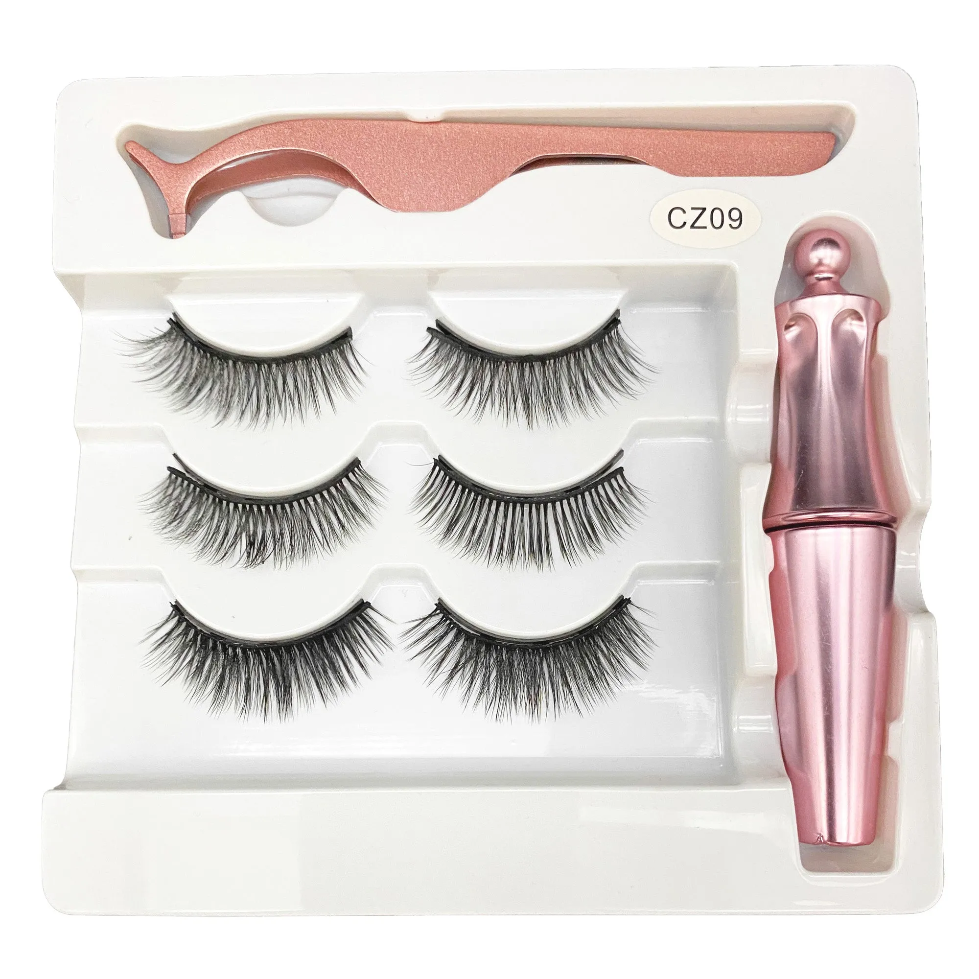 VenusFox Magnetic Eyelashes Lash Extensions Waterproof Magnet Eyeliner Long Lasting Natural Magnetic Lashes False Make Up Set