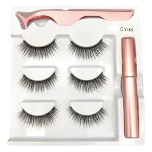 VenusFox Magnetic Eyelashes Lash Extensions Waterproof Magnet Eyeliner Long Lasting Natural Magnetic Lashes False Make Up Set