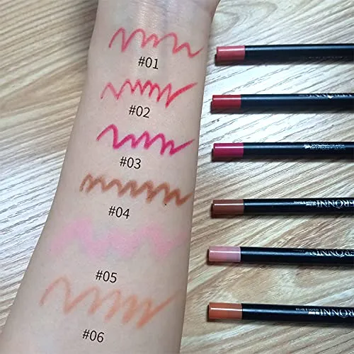 VERONNI Lipstick Lip Pencil Set Matte Liquid Lipstick with Lip Liner Lip Contour kit Waterproof Long Lasting Lip Gloss with 10 Colors Nonstick Cup Lip Stick Set (#04)