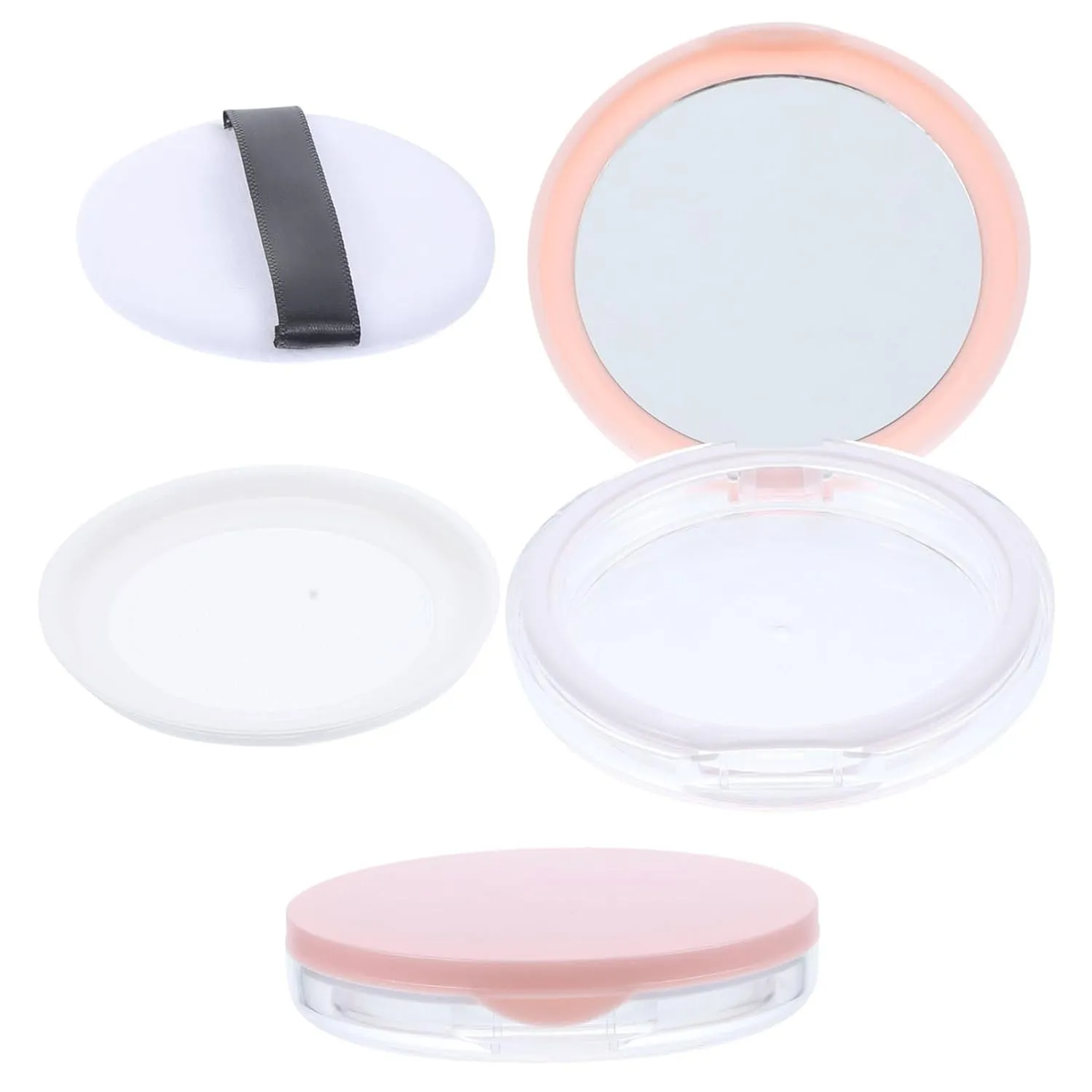 VICASKY Portable 5g Makeup Loose Powder Box Set Plastic Sealed Lid Compact Lightweight