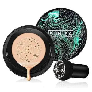Waterproof CC Cream With Mushroom Head Makeup Brush