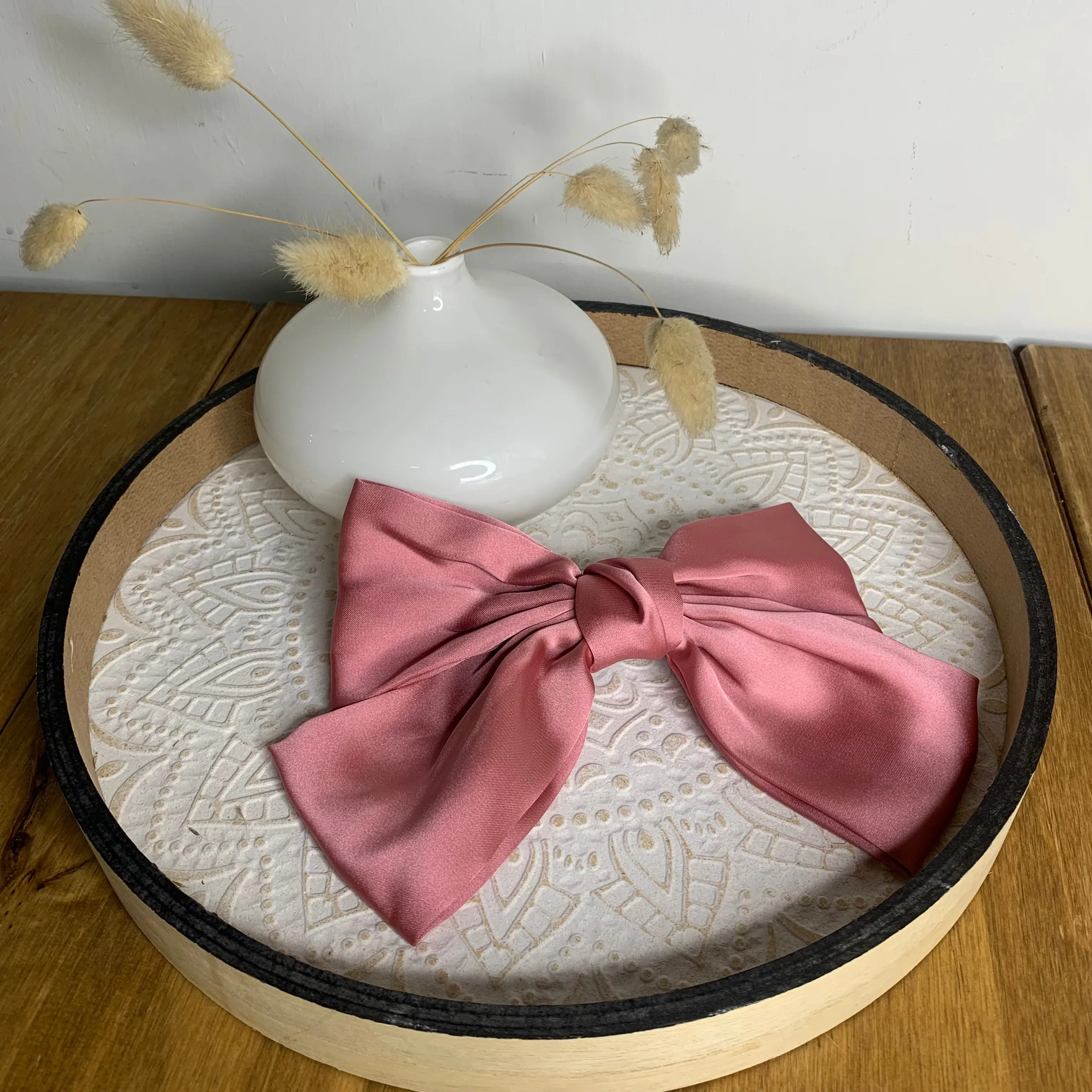 Wedding Satin Bow Hair Clip