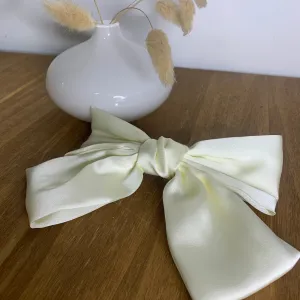 Wedding Satin Bow Hair Clip